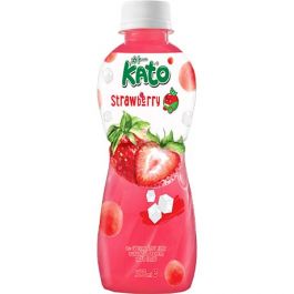 Strawberry Juice Drink with Nata De Coco