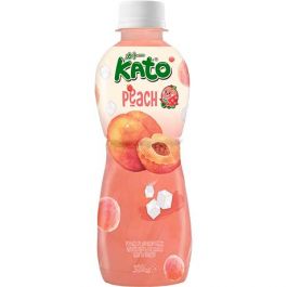 Peach Juice Drink with Nata de Coco