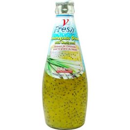 Lemongrass Drink with Basil Seed