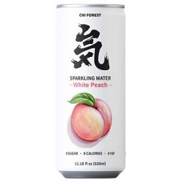 Sparkling Water White Peach Can