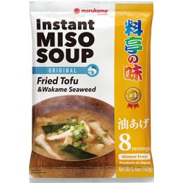 Misosuppe mit Gebratenem Tofu & Wakame