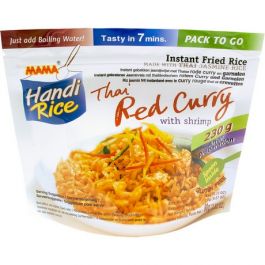 Instant Fried Rice Red Curry Shrimp