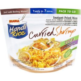 Instant Fried Rice Curried Shrimp