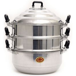 Dampfkocher Aluminium 24 cm