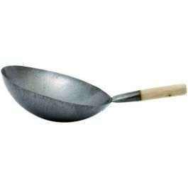 Wok Ronde Bodem (14 Inch)