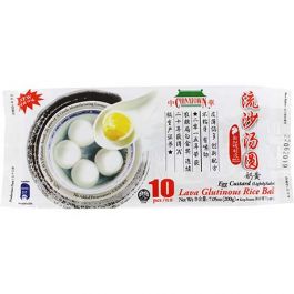 Kleefrijstballen Lava Egg Custard